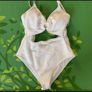 White Cut Out One Piece